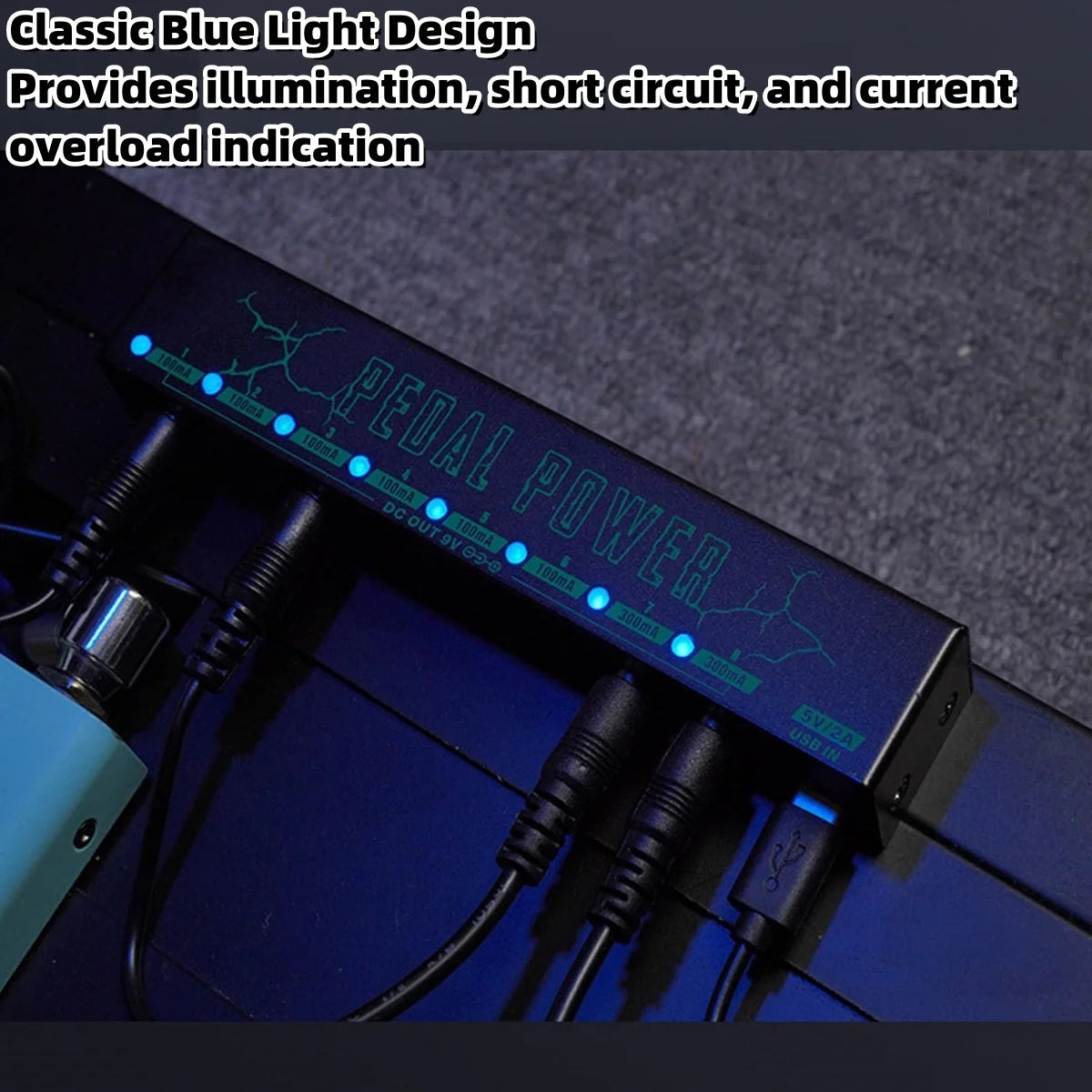 M-VAVE Pedal Power &ndash; Eight Isolated Outputs For 9V Pedals