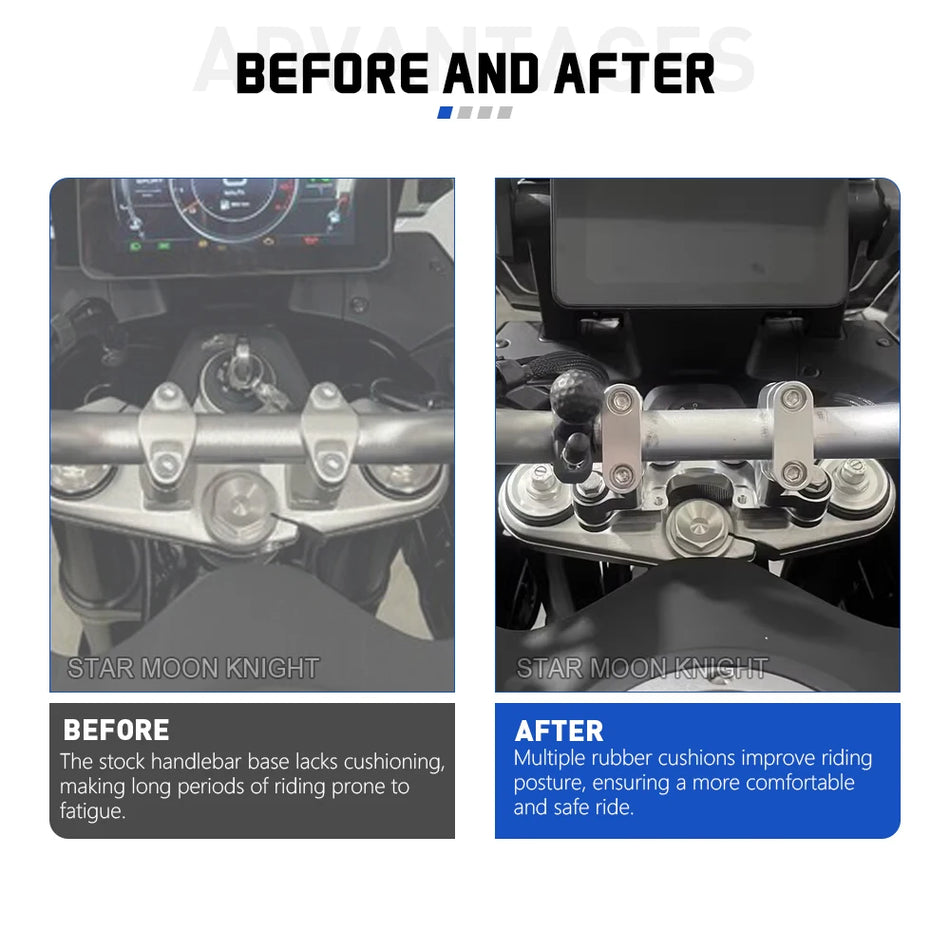 CFMOTO 450MT 800MT 800MT-X Styrrörsförhöjare Klämma Adapter, Aluminiumkonstruktion, För Styrdämpare Kit