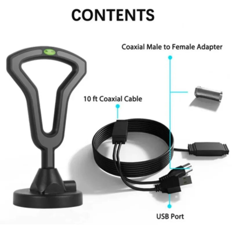 Digital HD TV Antenna &ndash; Strong Magnetic Base Indoor Outdoor