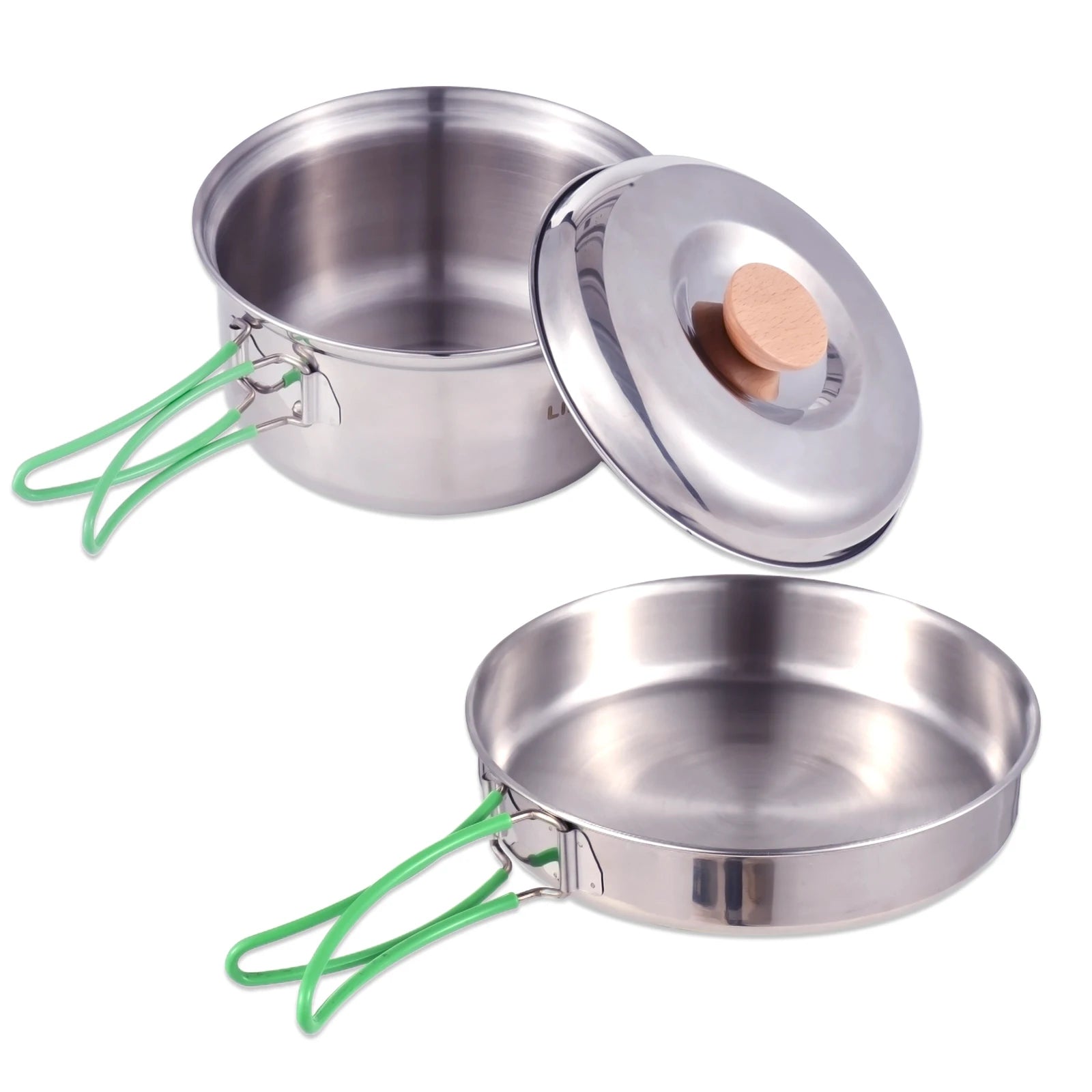 LIXADA Collapsible Camping Cookware &ndash; Ultra Lightweight pan pot