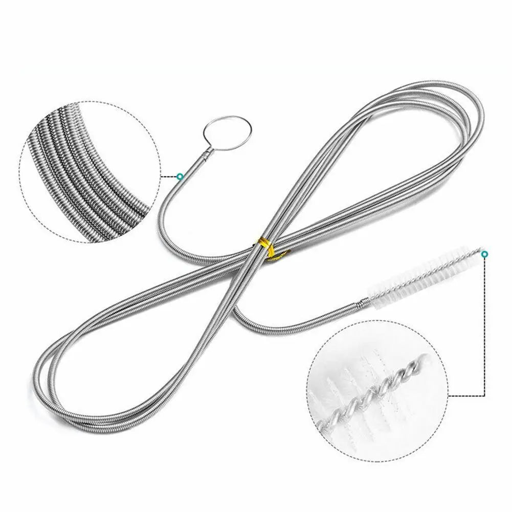 Car Drain Hole Clog Remover &ndash; Flexible Cleaning Brush for Curved Tubing