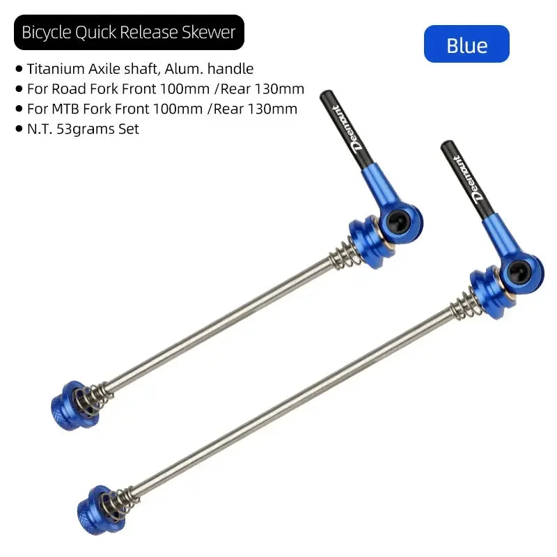 Quick Release Bicycle Skewer &ndash; Ultra Lightweight Titanium Alloy Design Blue / CHINA