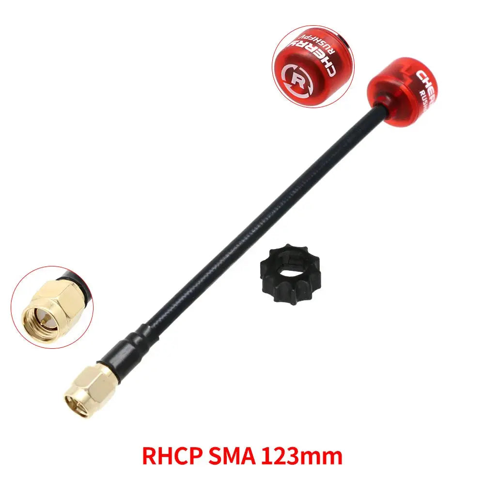 RUSHFPV Cherry 2 II 5.8G 1.8DBI FPV Antenna LHCP RHCP SMA UFL MMCX for FPV Freestyle Analog Digital Drones DIY Parts by InterCyprus Trading Ltd