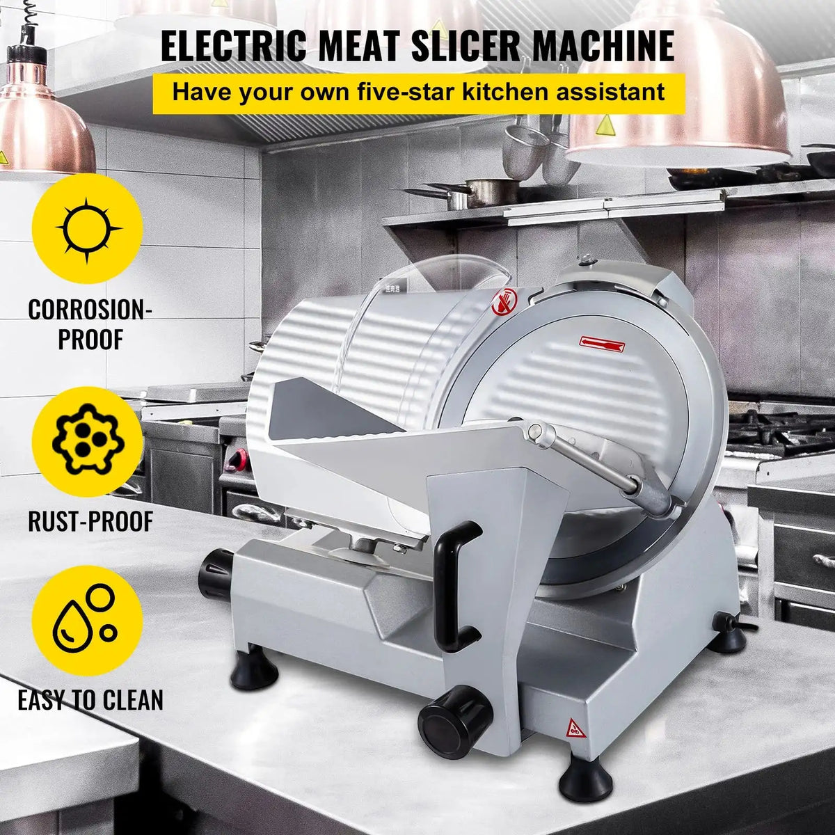 320W 12 Inch Electric Meat Slicer For Deli Cheese