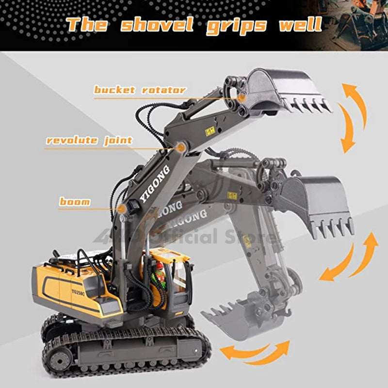 4WD Remote Control Excavator &amp; Dump Truck &ndash; 3-in-1 Construction Vehicle Toy