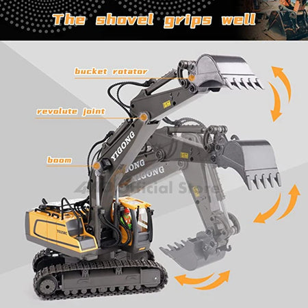 4WD Remote Control Excavator &amp; Dump Truck &ndash; 3-in-1 Construction Vehicle Toy