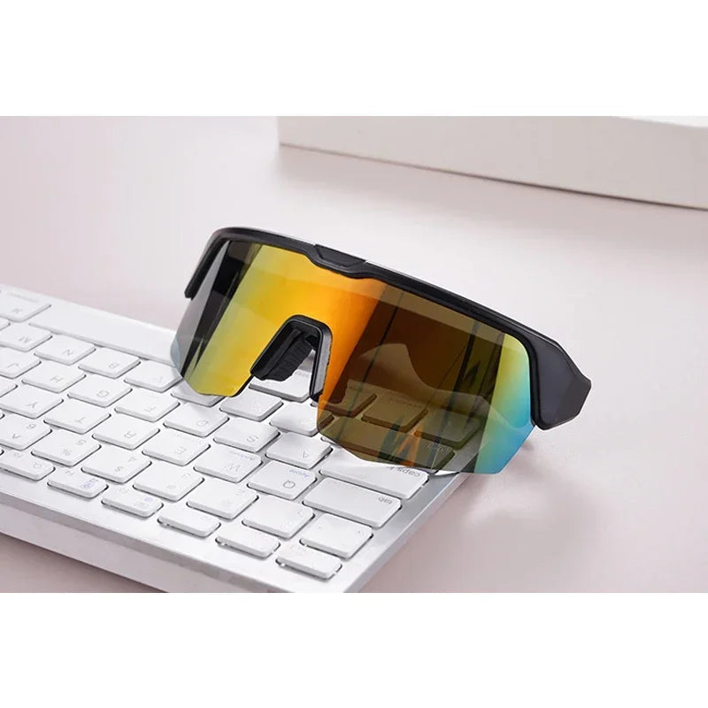 Luxuglow Bluetooth Smart Glasses &ndash; Built In Music And Calls Chrome golden