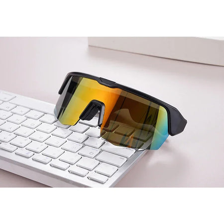 Luxuglow Bluetooth Smart Glasses &ndash; Built In Music And Calls Chrome golden