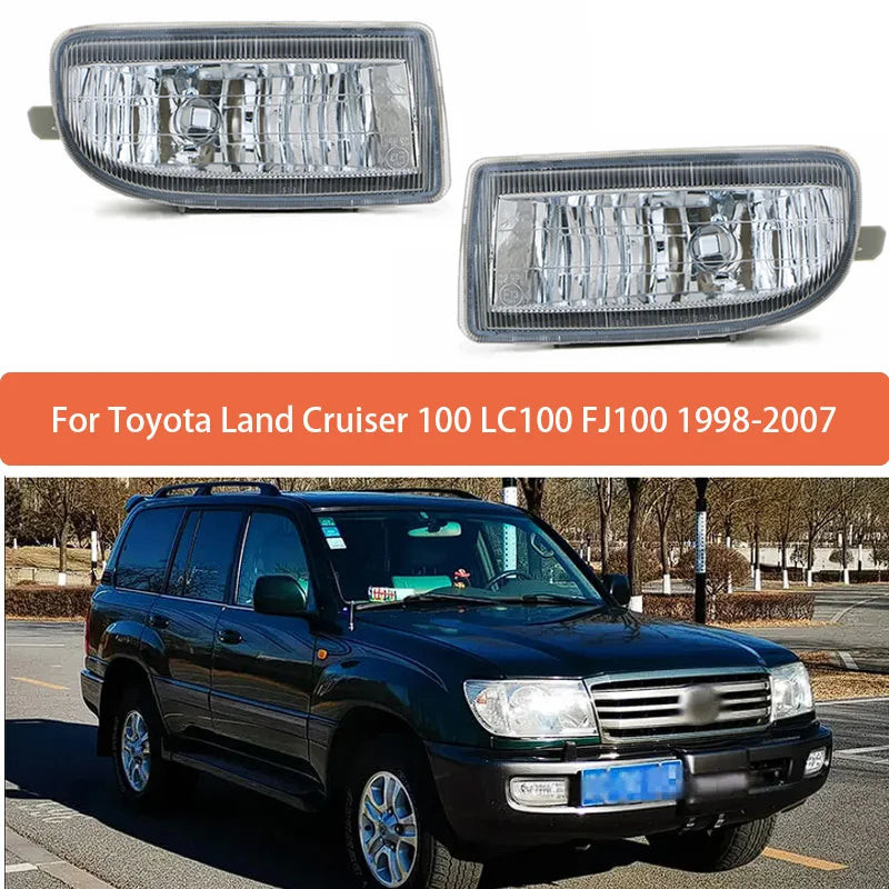 Left Right Front Fog Light Housings ABS for Toyota Land Cruiser 100 LC100