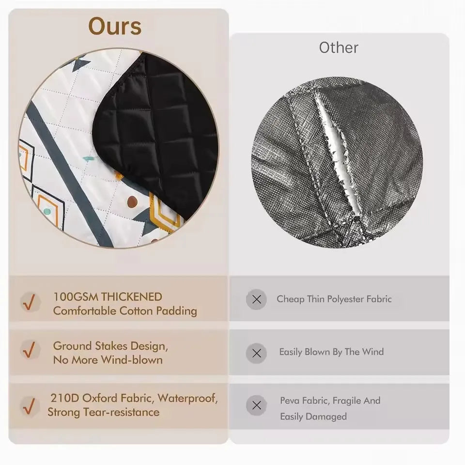 200x200CM Waterproof Picnic Blanket &ndash; With Carrying Handle