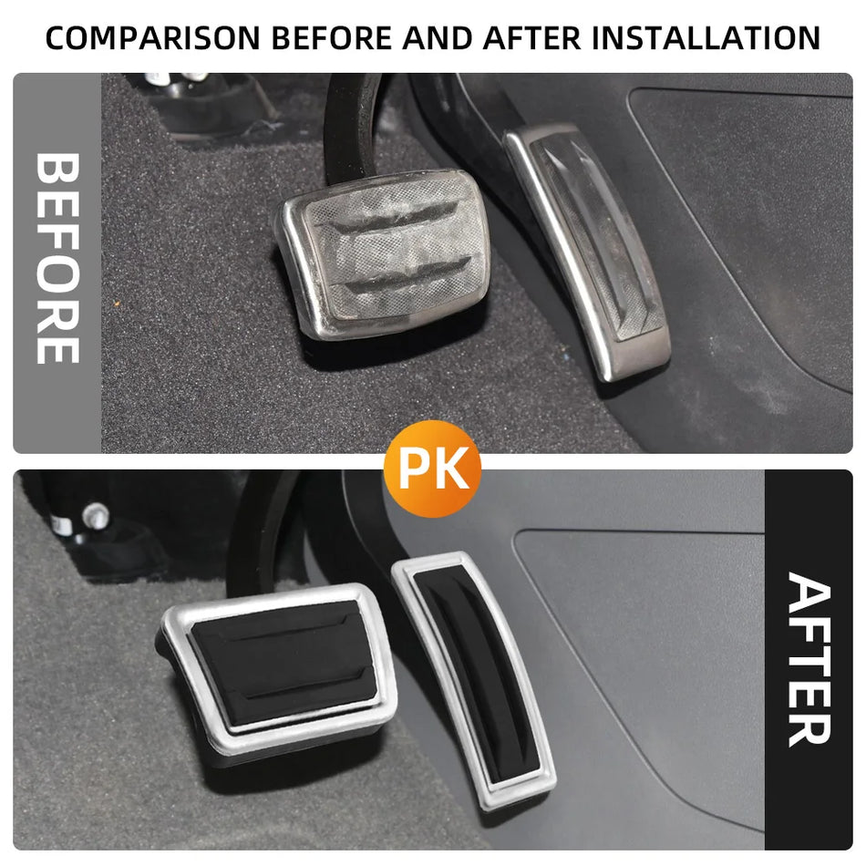 Nakładki na pedały z nierdzewnej stali Cadillac XT5 XT4 XT6, nakładki na pedał gazu i hamulca