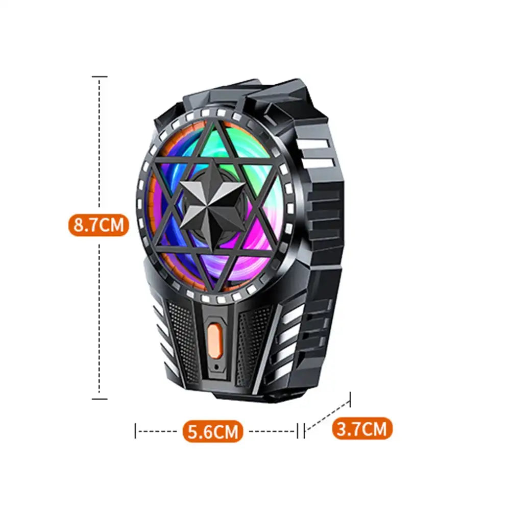 RGB Light Mobile Phone Game Cooler 3 Speed USB Fan Portable
