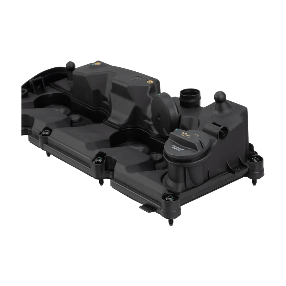 Capac de supapă cu garnitură din plastic PA GF35, montare directă, două puncte zero TDI pentru Audi A3 Q3