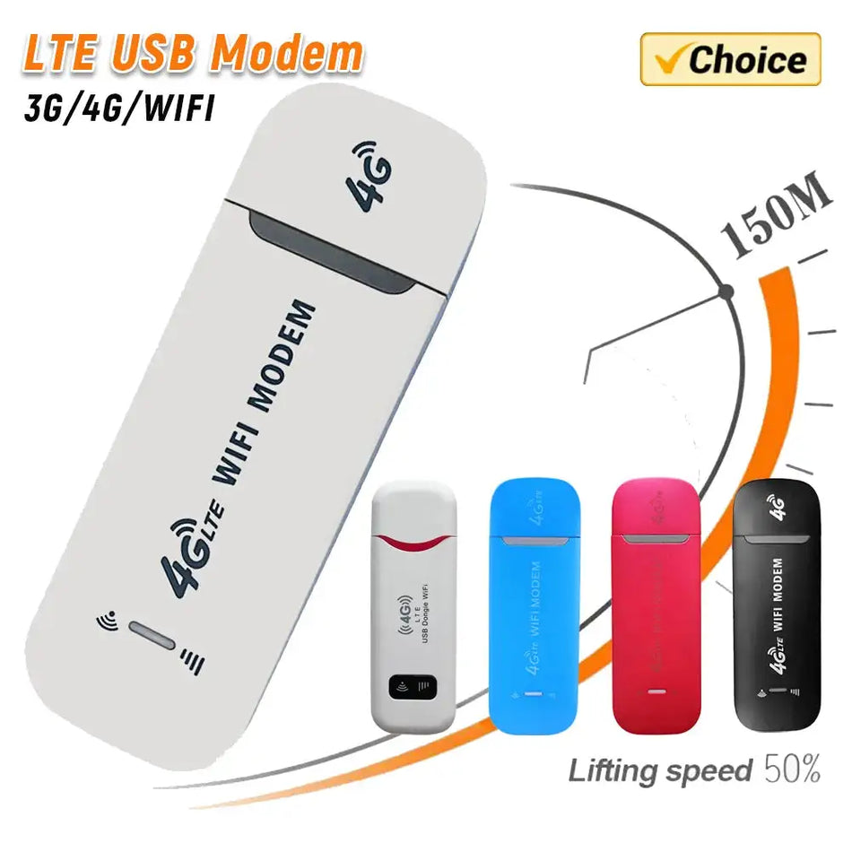 4G LTE USB Modem WiFi Dongle 150Mbps For Laptops Notebooks Default Title