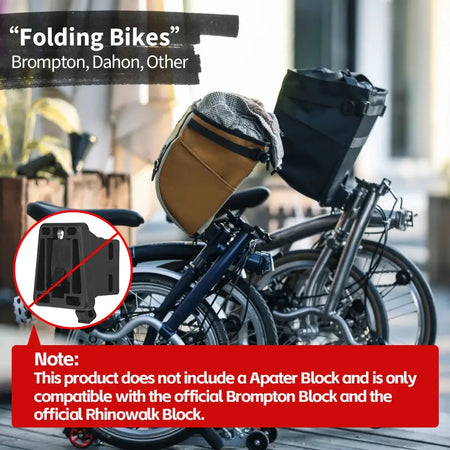 Rhinowalk Bike Handlebar Bag For Brompton Folding Bike Pet Carrier Bag Cycling Front Basket Bag With Hidden Support Frame by InterCyprus Trading Ltd