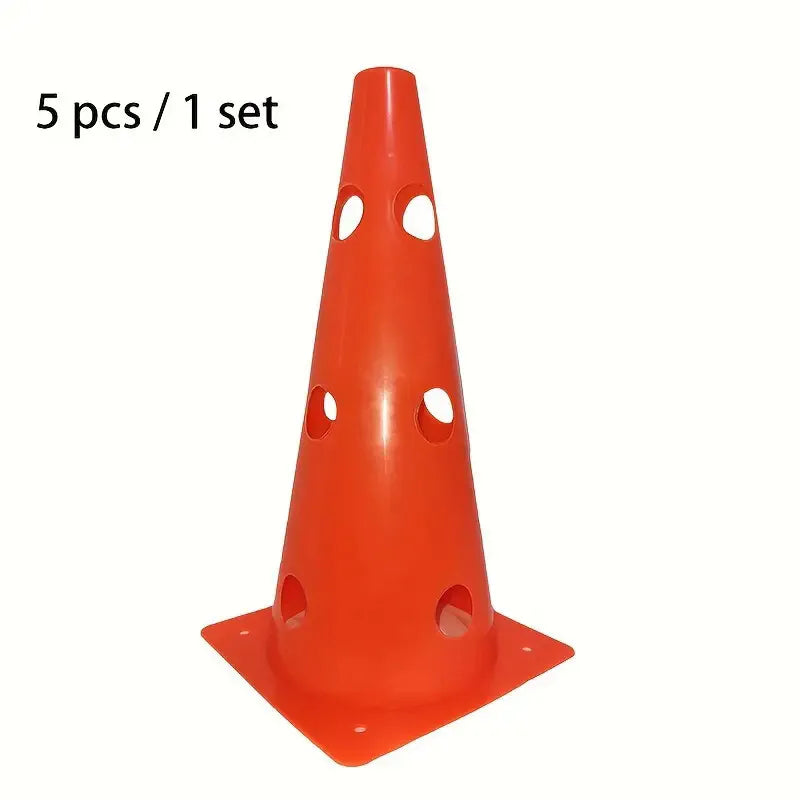 Bright 32CM Perforated Training Cones - Set of 5 Orange (5pcs) / CHINA