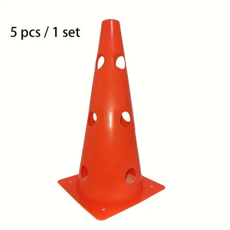 Bright 32CM Perforated Training Cones - Set of 5 Orange (5pcs) / CHINA