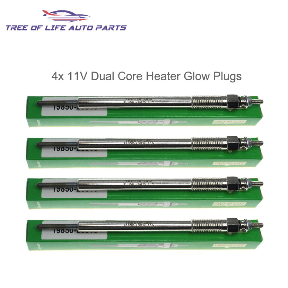 Bujii incandescente pentru Toyota Land Cruiser 200 J200 11V Set de înlocuire 4-8 piese 2AD-FHV 2.2 D-4D Diesel