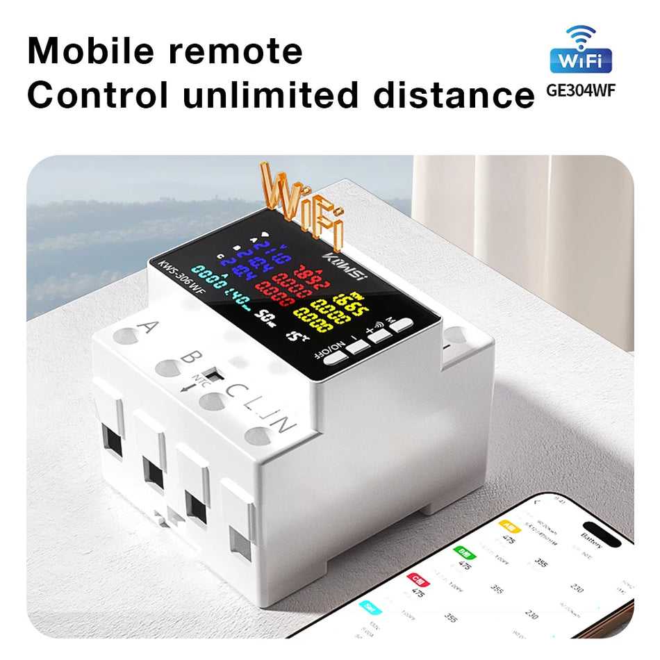 KWS-306 Three-Phase Meter &ndash; Digital Watt-Hour Display