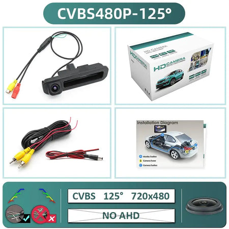 1080P AHD Trunk Handle Rear View Camera 170 Degree Wide Angle For Ford Focus MK3 C-Max by InterCyprus Trading Ltd