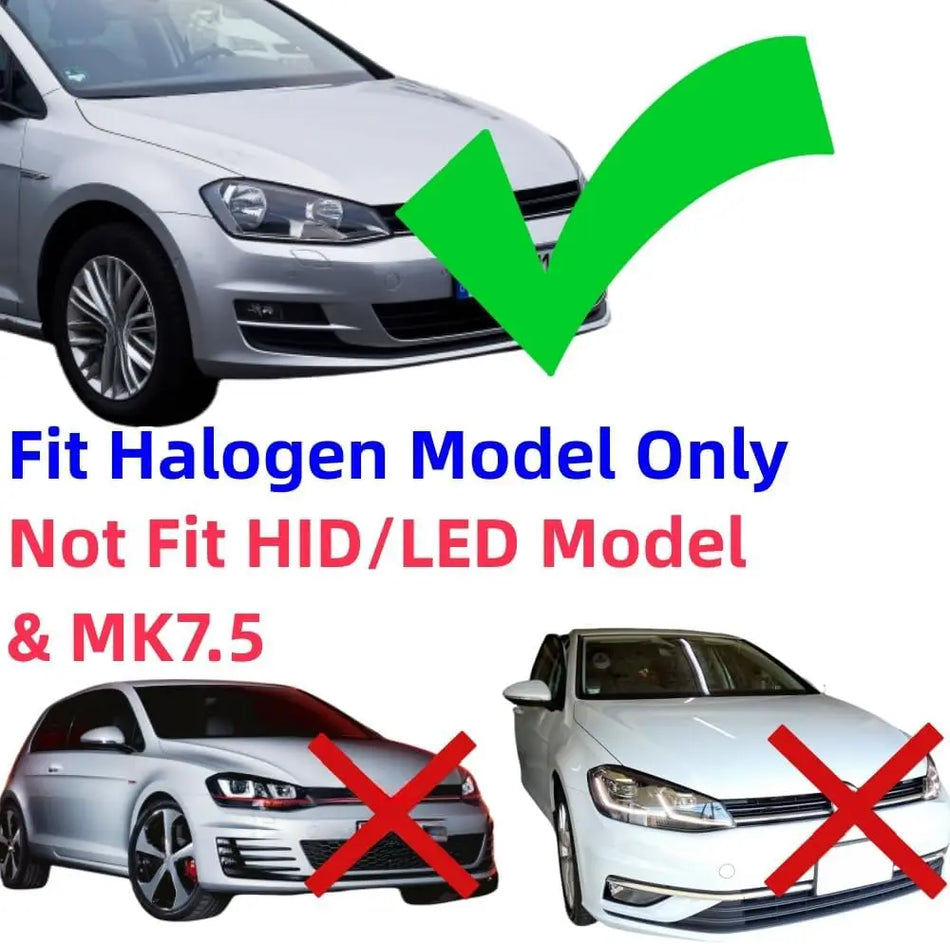 Φώτα LED Volkswagen Golf MK7 με Διαδοχικό Φλας Κατασκευασμένα από Πλαστικό