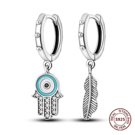 Elegant 925 Sterling Silver Dog Earrings with Zircon and Animal Designs for Women