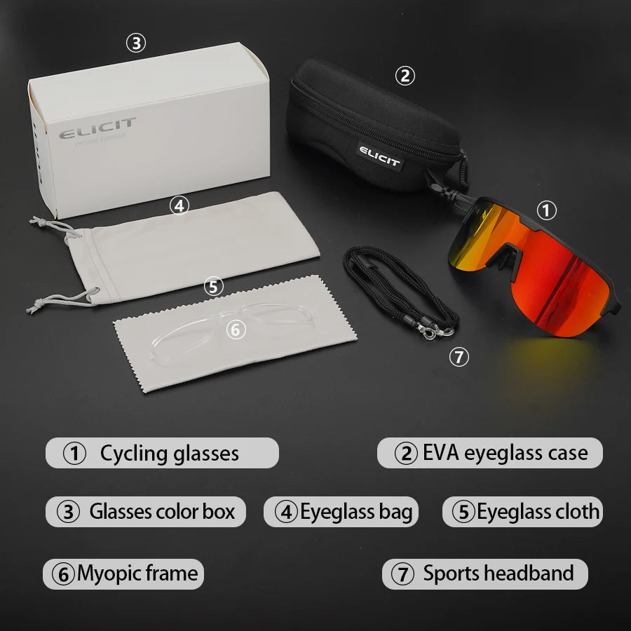 ELICIT MTB Sunglasses &ndash; UV400 Protection and Anti-Fog Design