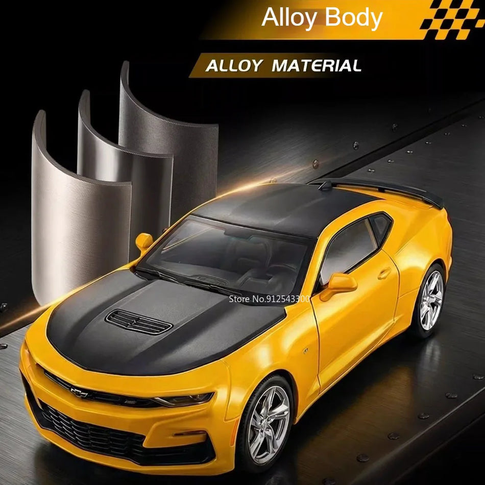 Diecast modelauto voor Camaro 530LI, glijdende ophangingen, verstelbare stoelen