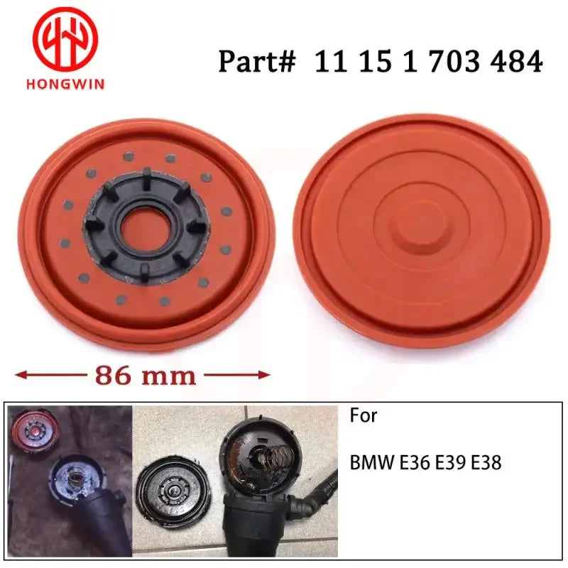 Motor Kurbelgehäuseentlüftungsventil Membran Gummi für BMW E36 E39 E38 528i