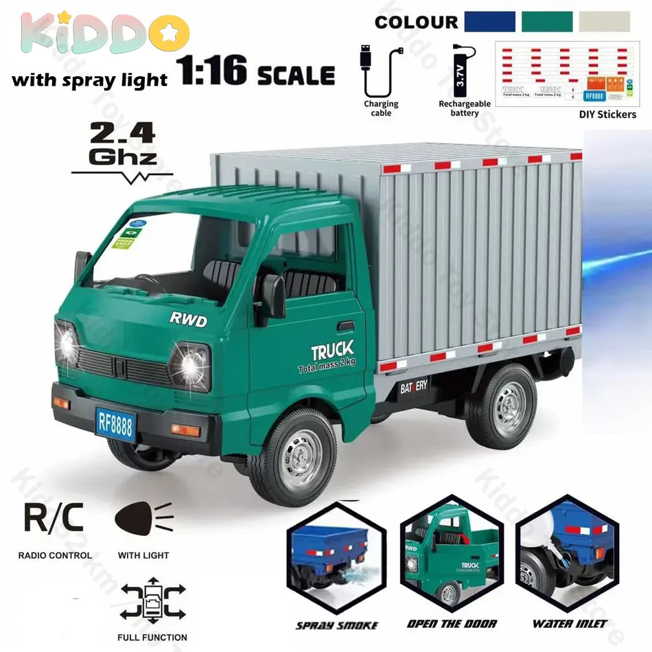 CONUSEA KF21 Αυτοκίνητο RC με Φώτα Ψεκασμού, Κλίμακα 1:16, 2.4G