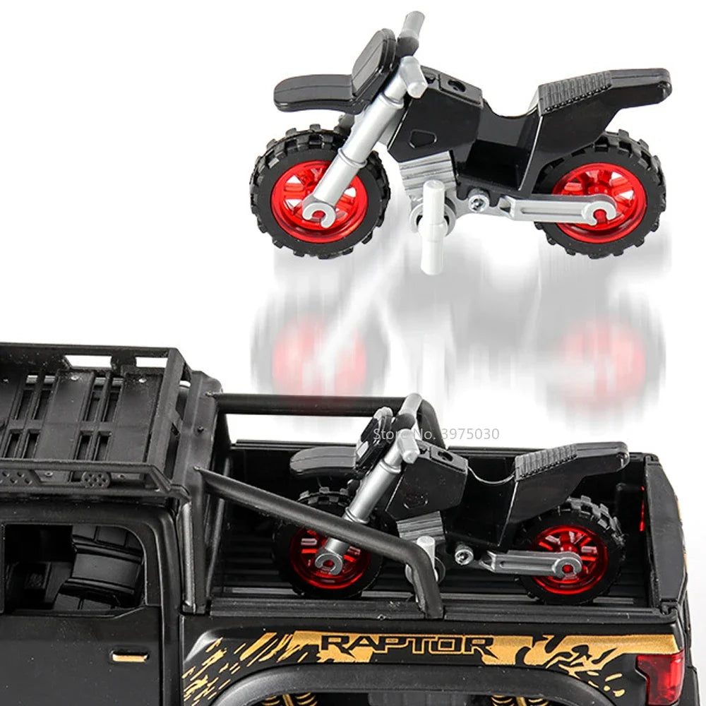 1/28 Raptor F150 &amp; G63 Alloy Diecast Monster Truck Model Toy
