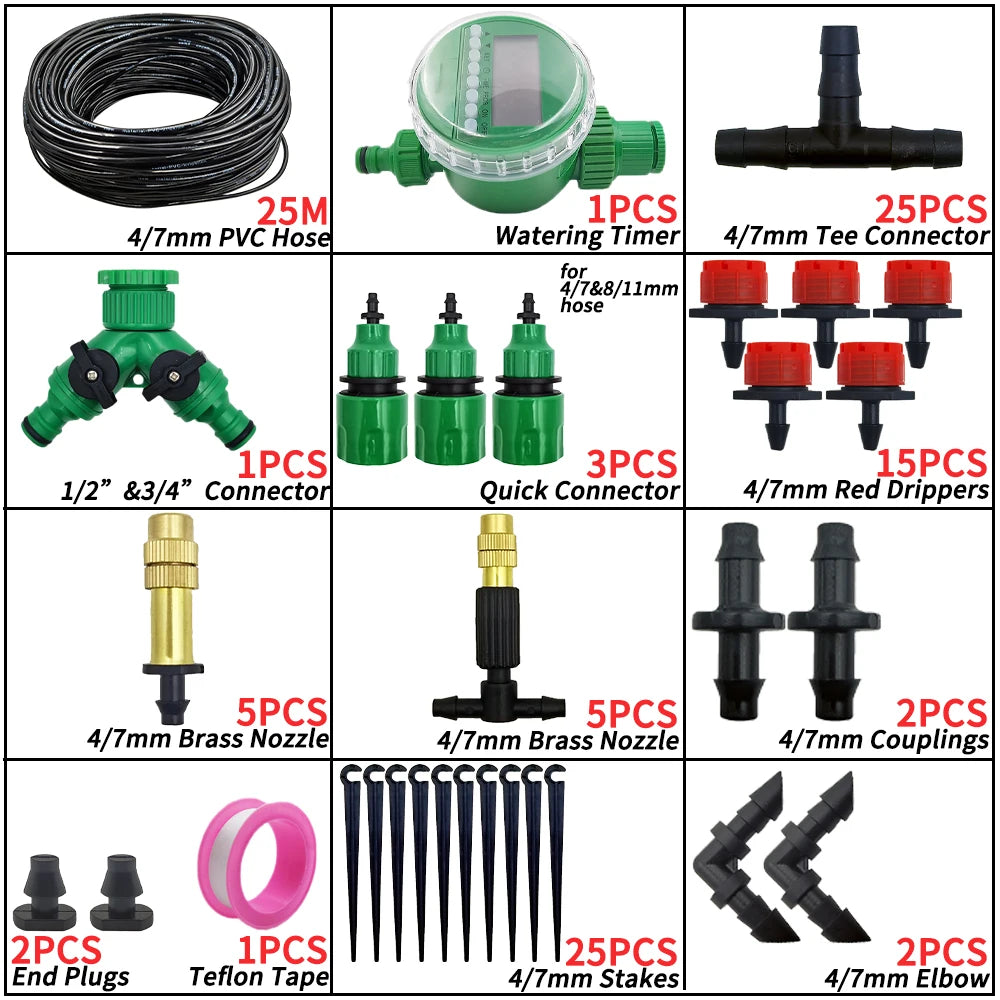 Oasis 5-50M Garden Micro Drip Irrigation Kit &ndash; Auto Watering