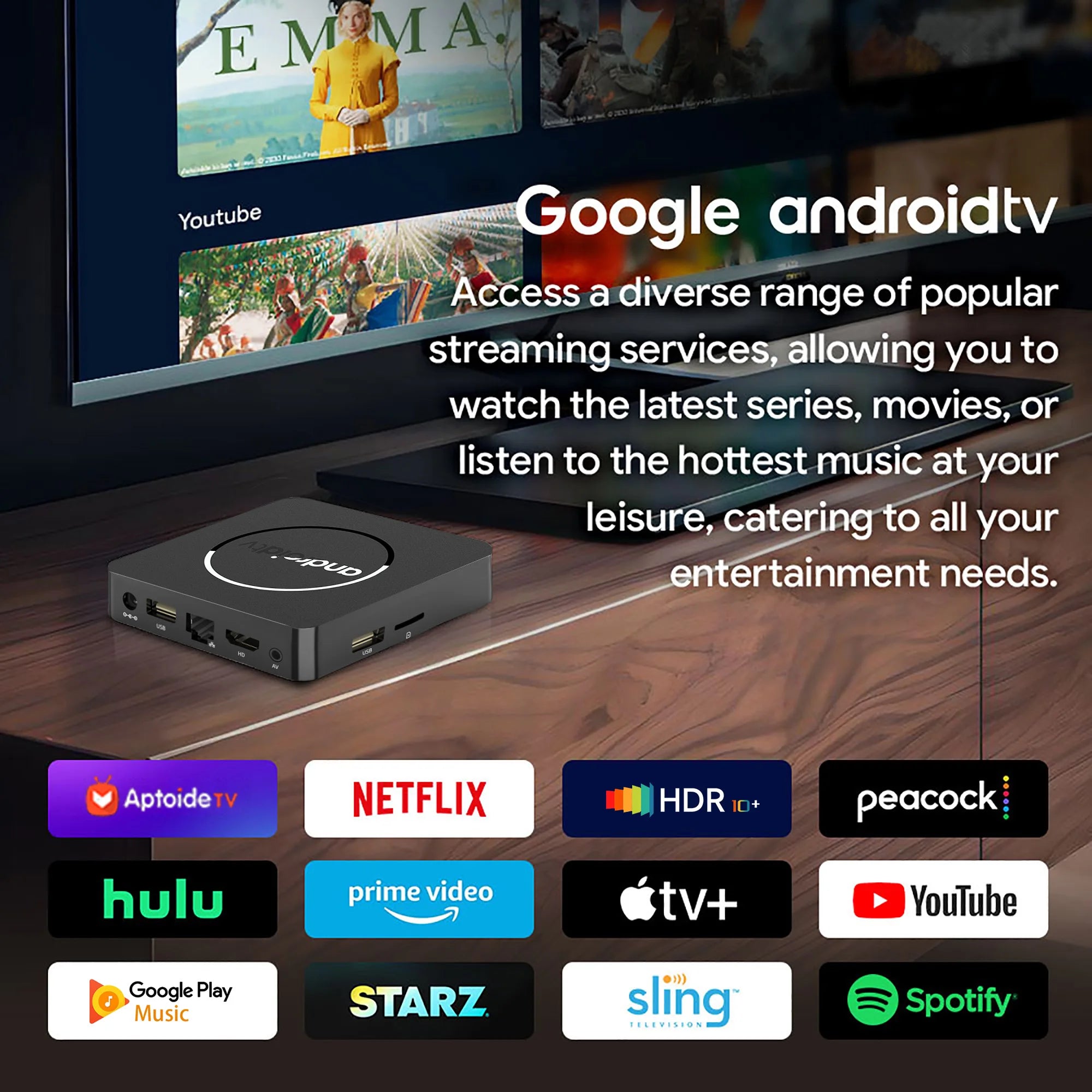 Android 13 4K HDR10+ TV Box H313 2GB16GB &ndash; 4K Streaming