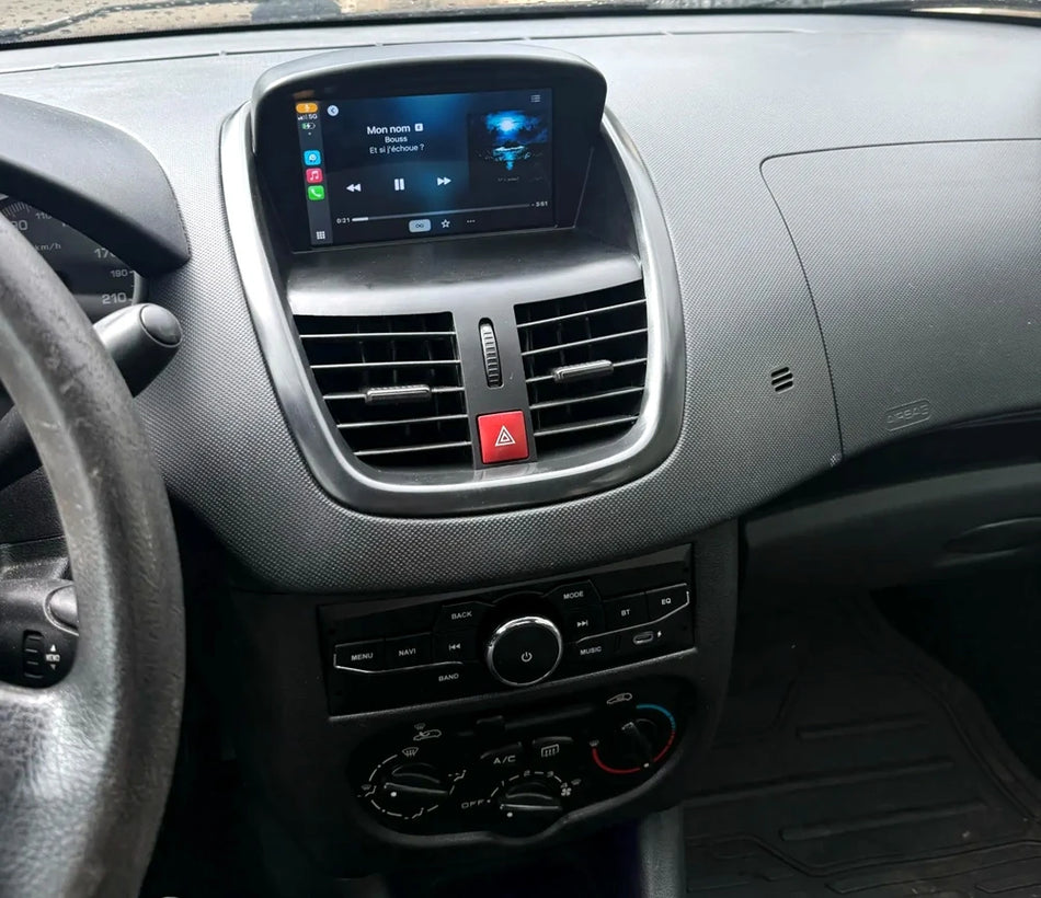 7-calowy odtwarzacz Double Din Carplay Android Auto do Peugeota 207 z USB i Bluetooth