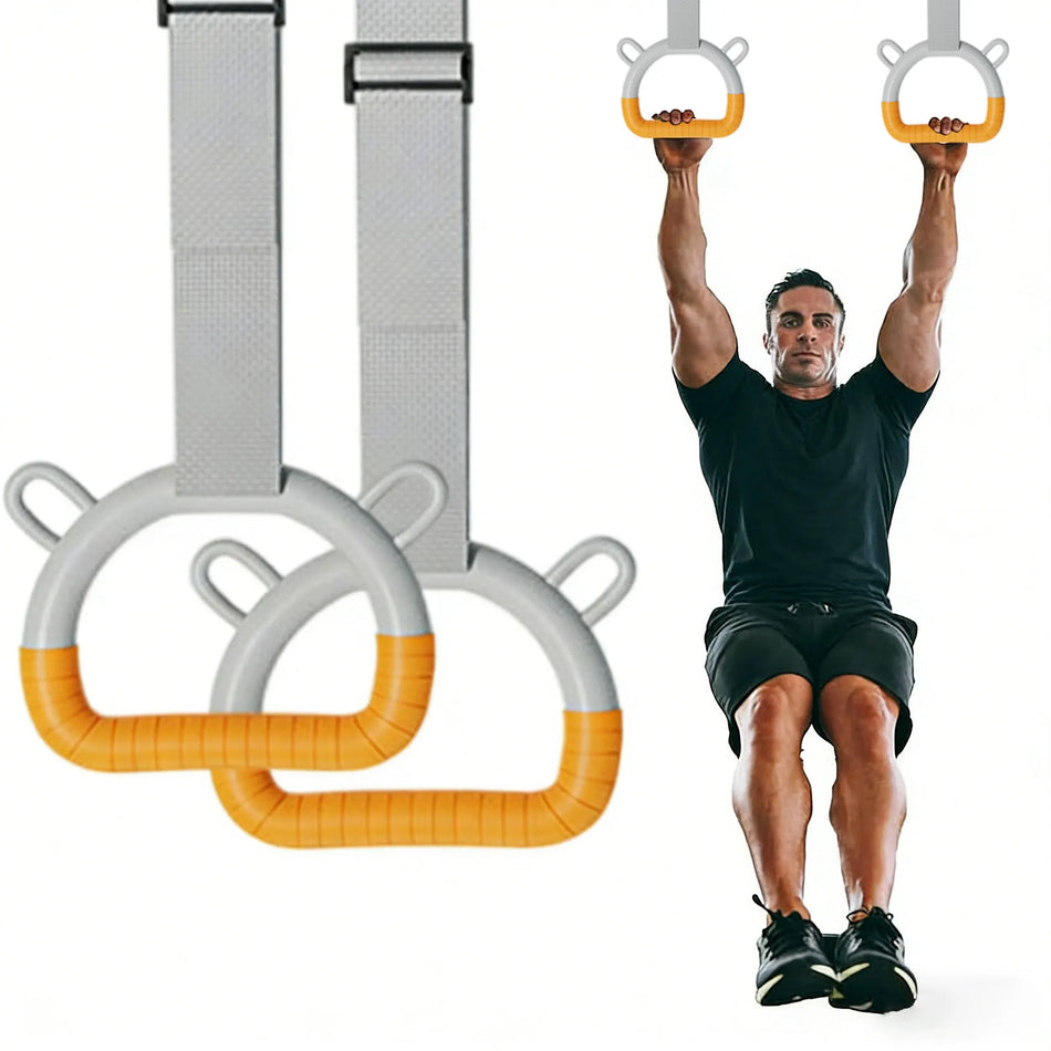 Anéis de Pull Up para Fitness em Casa para Adultos com Material PVC para Treino