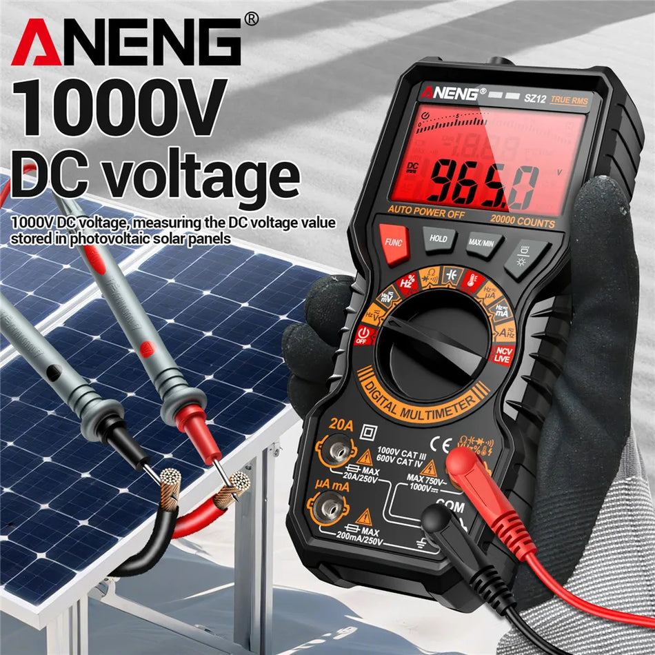ANENG SZ12 Digitaalinen monimittari 20000 laskentaa AC DC jännite virta resistanssi