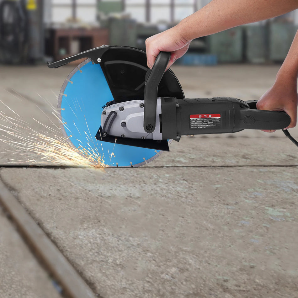14In Electric Concrete Saw – Heavy Duty 3000W Corded Cutter