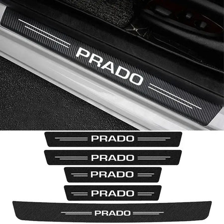 Carbon Fiber Door Sill Protector For Prado LC90 LC150 5Pcs