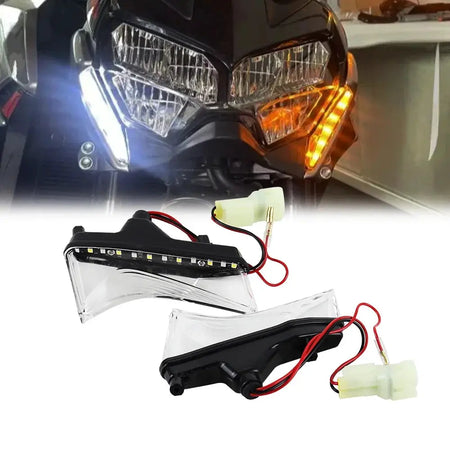 LED Front Daytime Running Lights Turn Signal Lights Accessories for KAWASAKI Z900 2020 2021 2022 by InterCyprus Trading Ltd