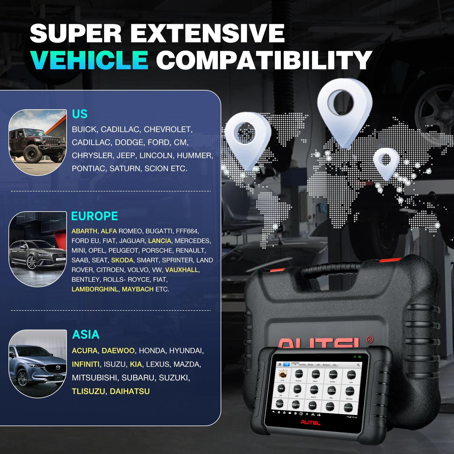 Autel MaxiCheck MX808S &ndash; Bi-Directional OBD2 Diagnostics