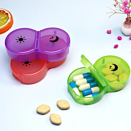 14-Compartment Weekly Pill Organizer for Vitamins, Supplements, and Medicine - BPA-Free, Multi-Purpose Travel Case