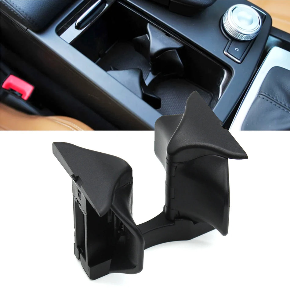 Cup Holder Center Console With Rubberized Coating Plastic PC ABS for Mercedes-Benz C E Class