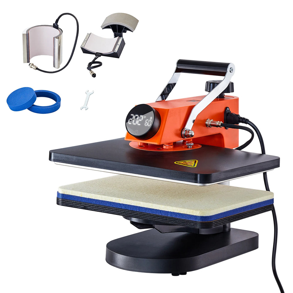 12 By 15 Värmepress Swing Away 360 Sublimering