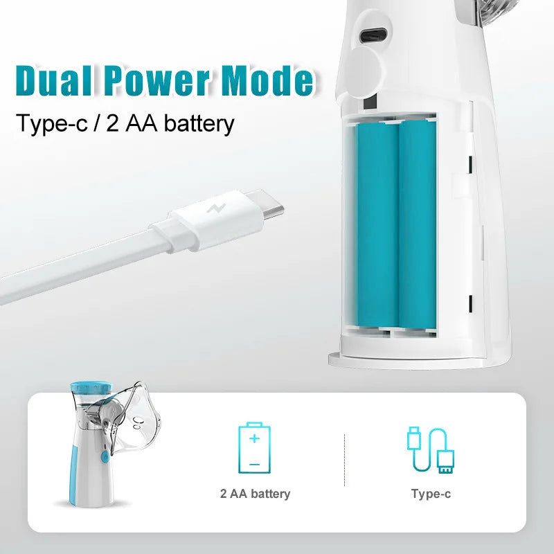 YUKUI Fingertip Pulse Nebulizer &ndash; Portable Asthma Inhaler with Dual Mode