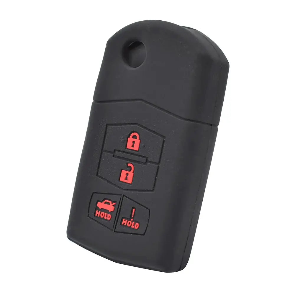 4 Buttons Silicone Car Key Case For Mazda 3 6 RX-8 MX5 MX-5 Miata MPV SPEED3 2010 2011 2012 2013 Cover Remote Fob Shell Sleeve by InterCyprus Trading Ltd