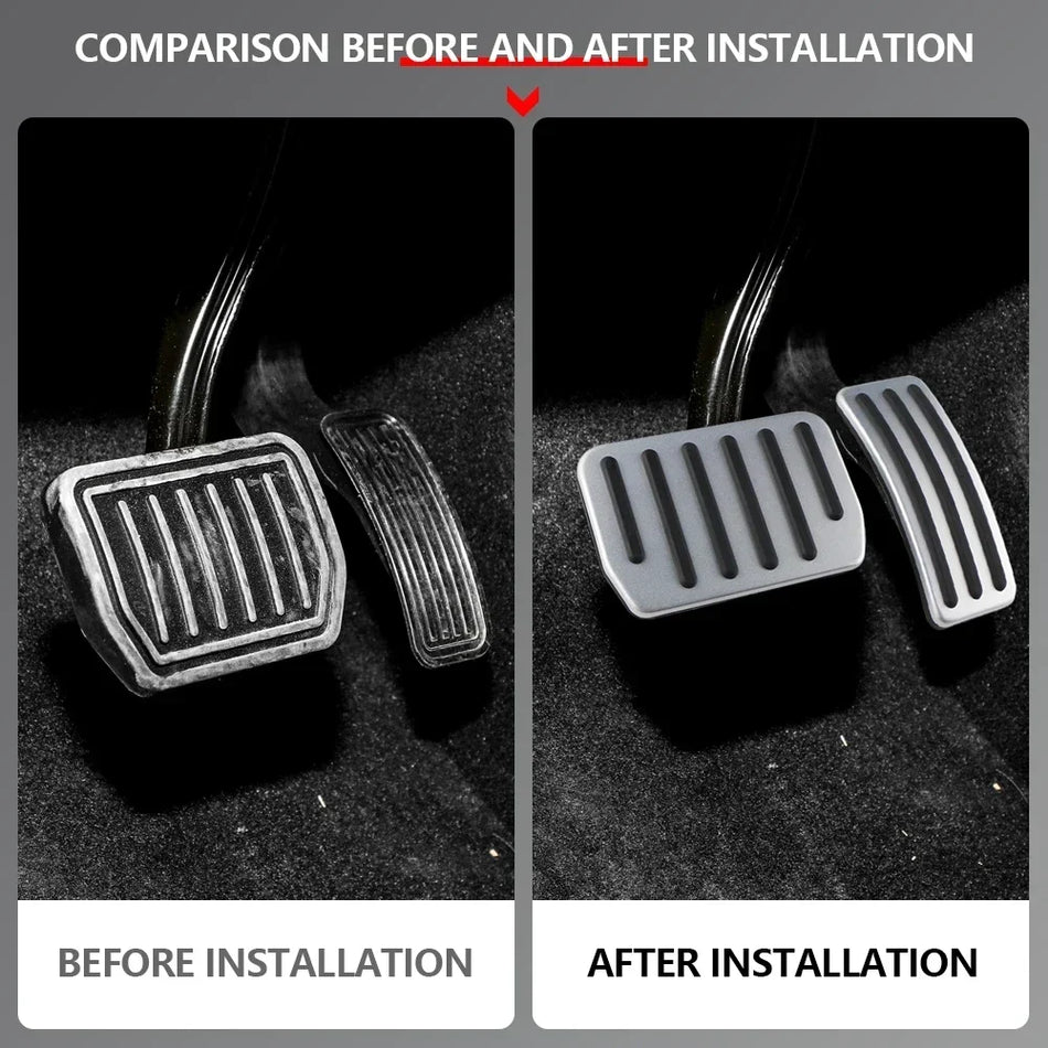 Tesla Model 3 Y Pedal Kapakları, Alüminyum Alaşımlı Gaz ve Fren Pedalları