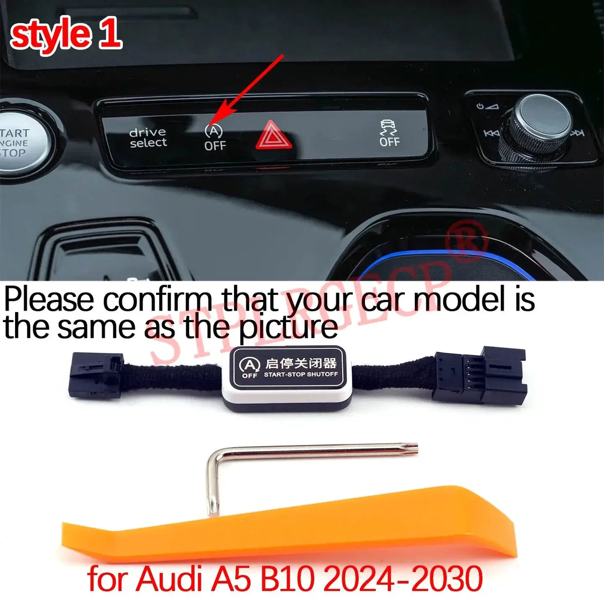 For Audi A5 B10 2024-2030 A6 C9 4L 2.0 TFSI TDI 2026-2030 Automatic Stop Start Engine System Off Cable Plug and Play Eliminator by InterCyprus Trading Ltd