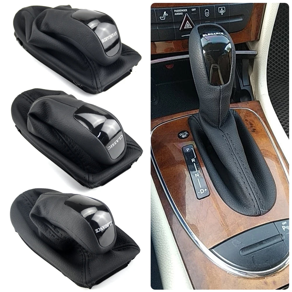 Palanca de cambios de cuero para Mercedes-Benz W211 automática
