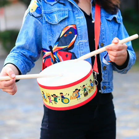 Double Sided Tambourine Drum Orff Cartoon &ndash; Educational Toy