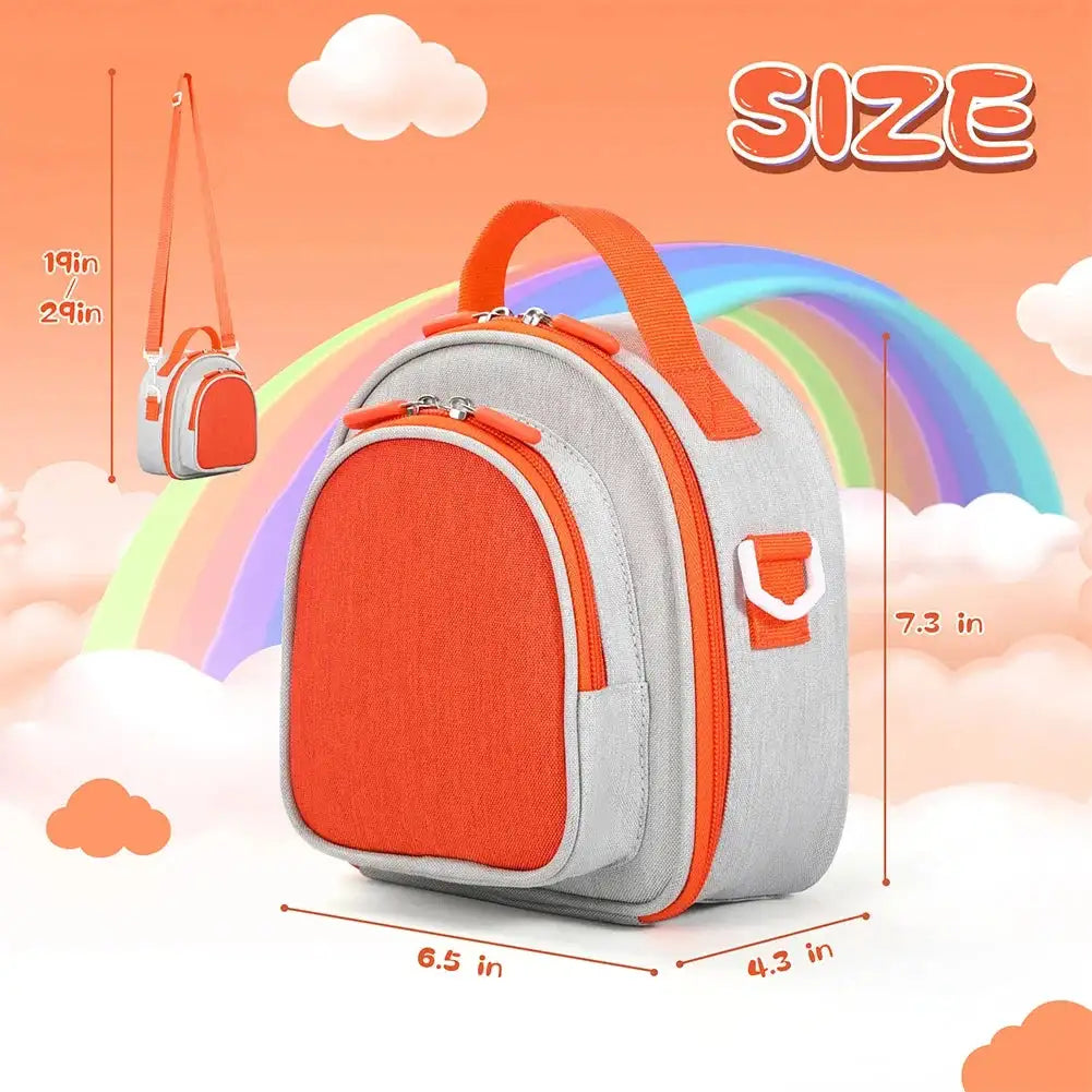 Hard Leather Case For Yoto Mini Music Player Card Storage Grey